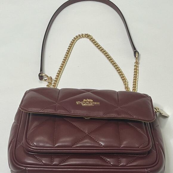 COACH NEWYORK PILLOW QUILTED LEATHER NWOT‎ SAMPLE SHOULDER BAG - Picture 3 of 13